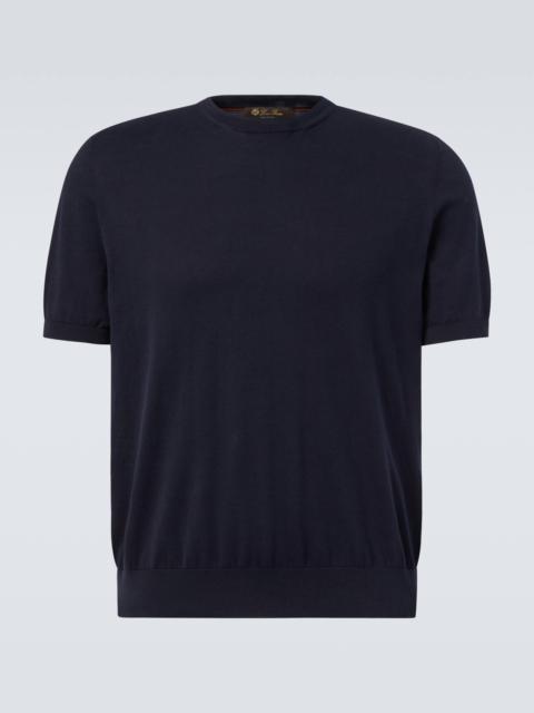 Knitted cotton T-shirt