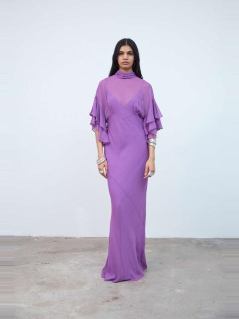 LENA MAXI DRESS IN MAGENTA GEORGETTE
