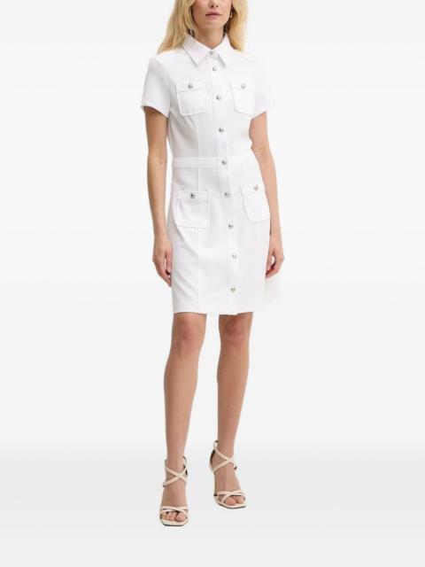 button-fastening mini dress