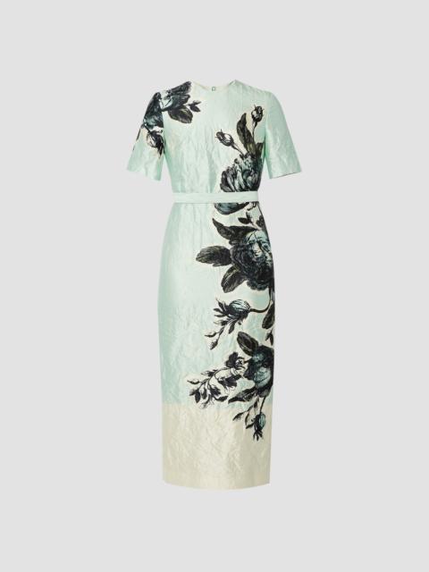 SHORT SLEEVE MIDI DRESS