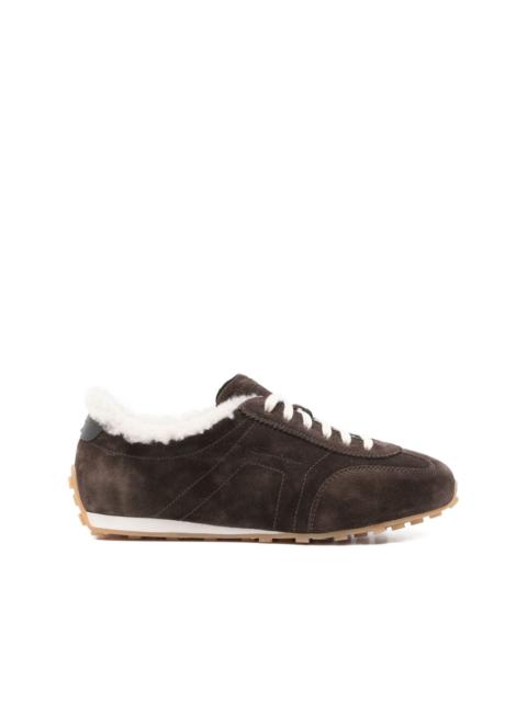 suede shearling sneakers