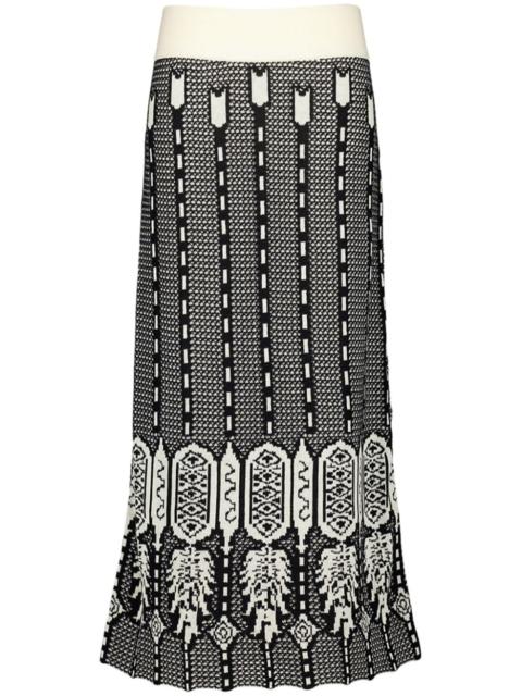 Energy Matrix midi skirt