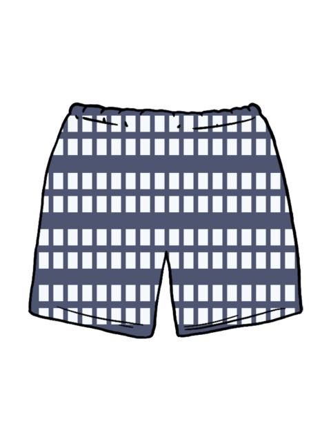 Supreme Grid Soccer Short Navy