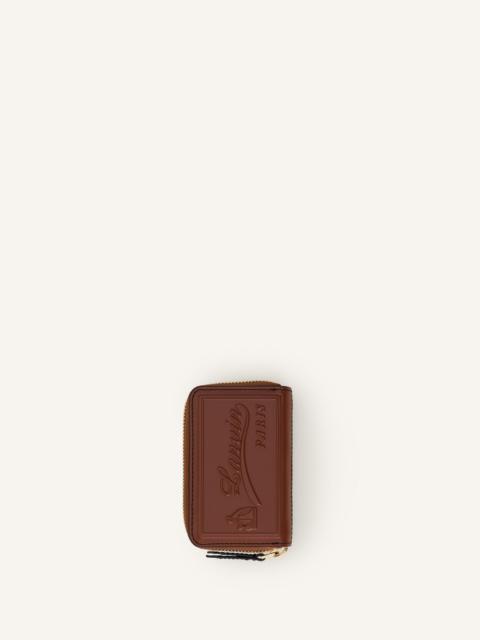 CATCH BY LANVIN ZIPPED LEATHER CARDHOLDER