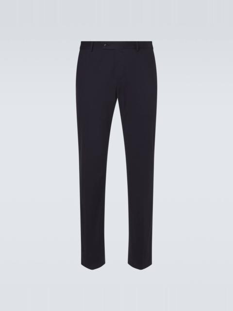 Pienza cotton-blend straight pants