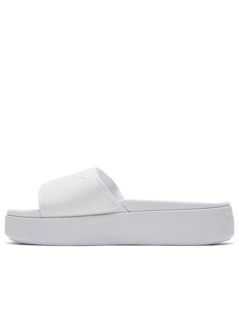 (WMNS) PUMA Platform Bold Slipper White 367064-02