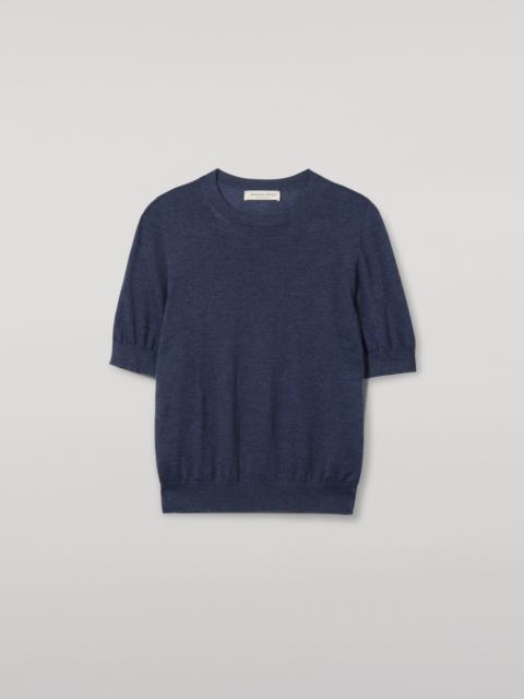 Honor Navy Superfine Cashmere T-Shirt
