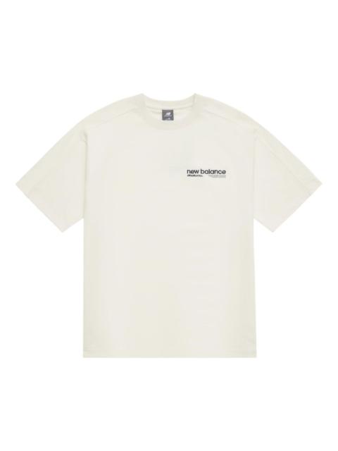 New Balance Wordmark Logo T-Shirt 'White' AMT42301-CIC