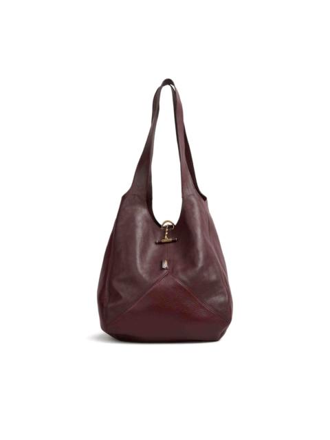 ballon leather tote bag