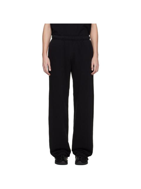 Black Heavyweight Puddle Sweatpants