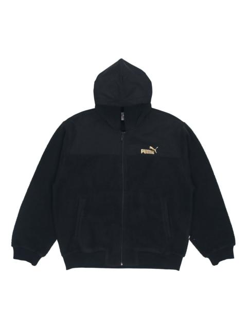 PUMA lamb's wool Stay Warm hooded Logo Jacket Black 848253-01