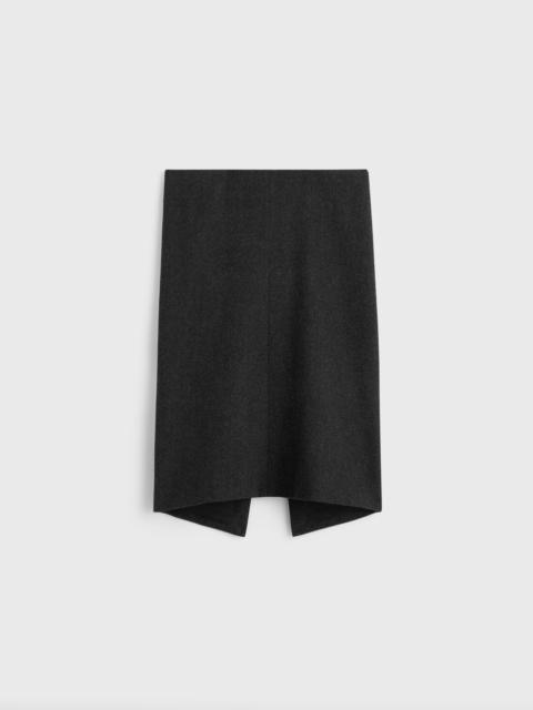 Twill suit skirt charcoal