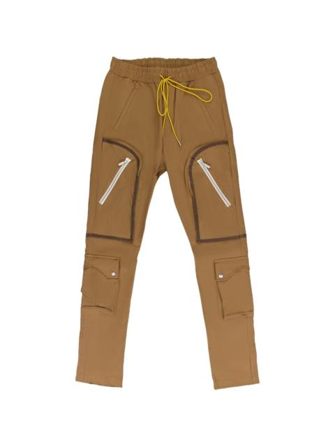 cargo-pockets straight-leg trousers