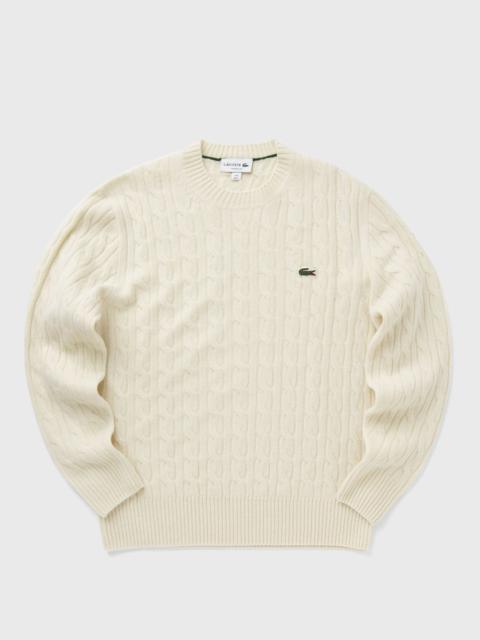 CARDED WOOL CREW NECK SWEATER