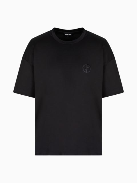 OVERSIZED CREW-NECK T-SHIRT IN ORGANIC COTTON INTERLOCK