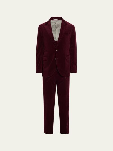 Men's Fine Wale Corduroy Two-Piece Suit