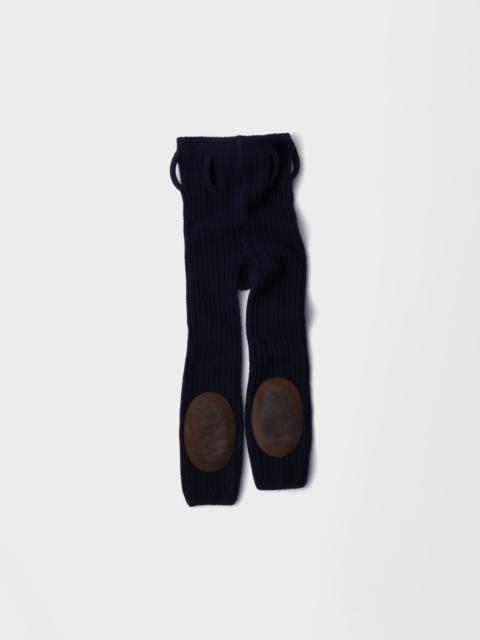 Wool and cashmere leggings