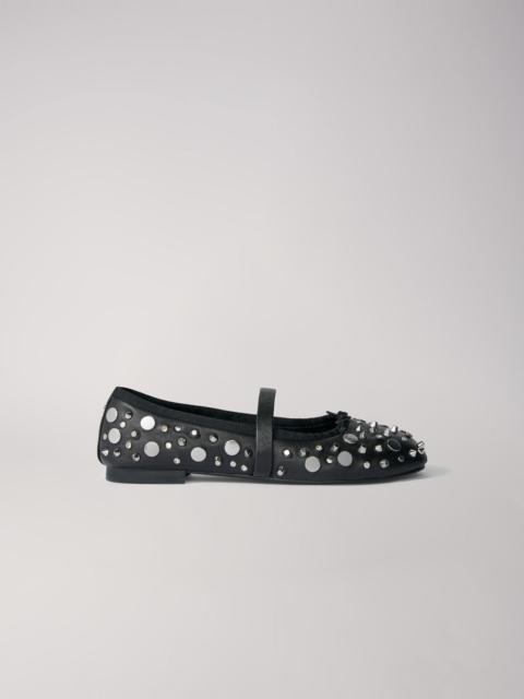 Studded ballet flats