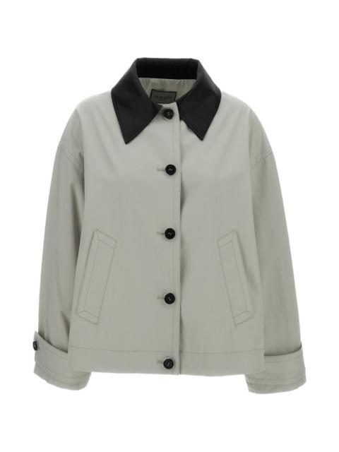 collar button-up jacket