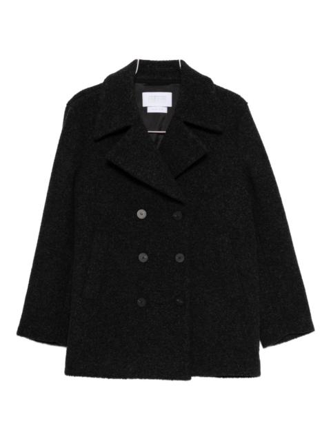 double-breasted wool coat