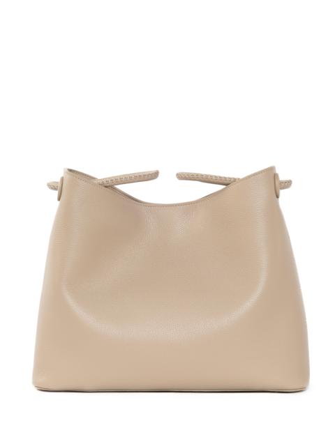 New Vosges Pebbled Leather Taupe