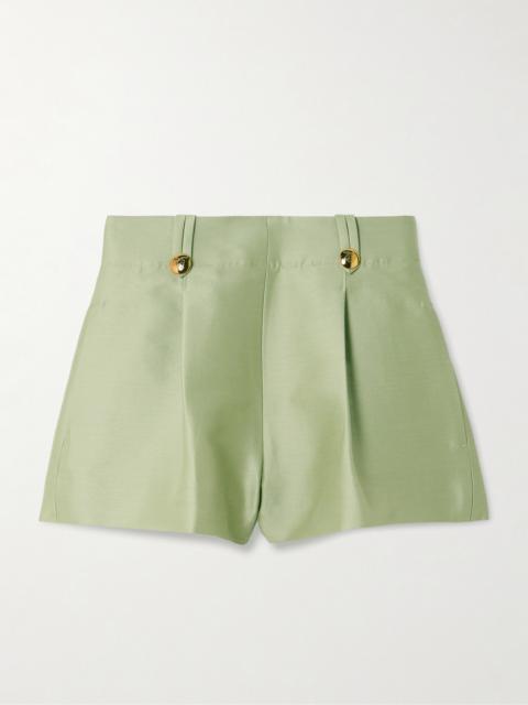 Luna Wool And Silk-blend Shorts