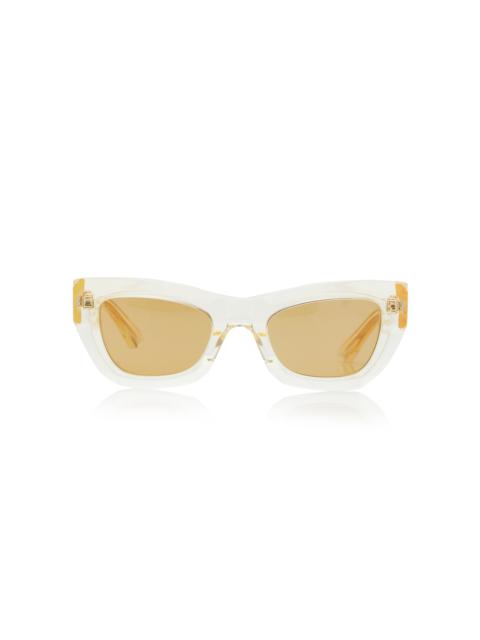 Cat-Eye Acetate Sunglasses yellow