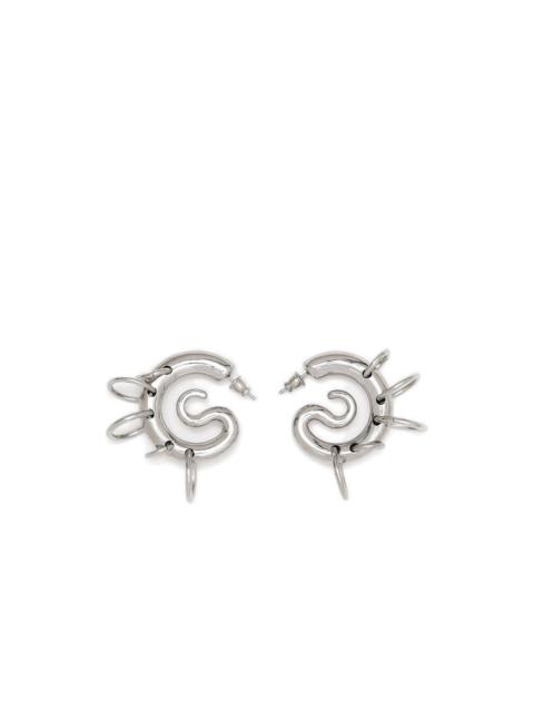 spiral-ring earrings