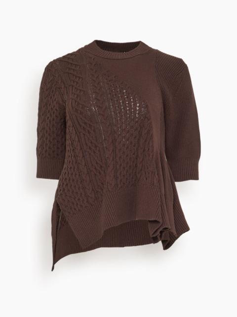 Knit Pullover in Brown
