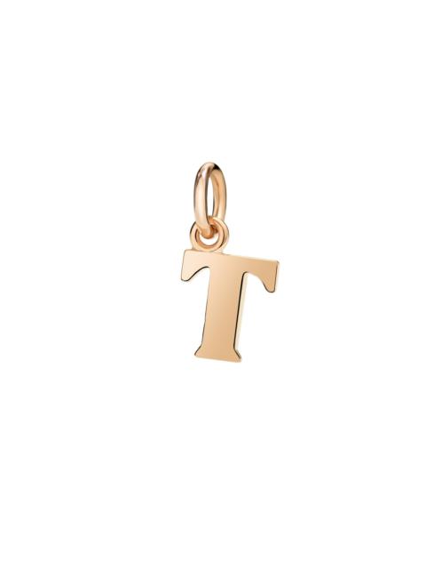 ROSE GOLD LETTER T CHARM