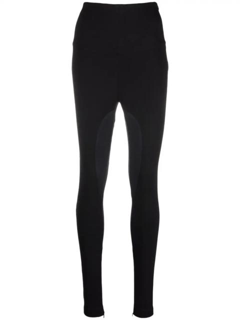 two-tone high-waisted leggings