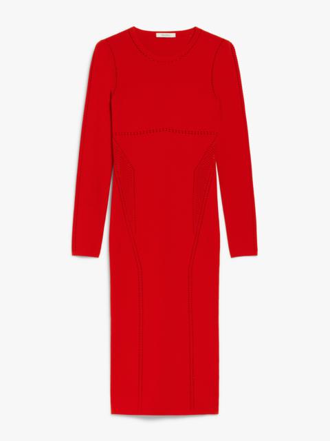 COMICA Crepe knit midi dress