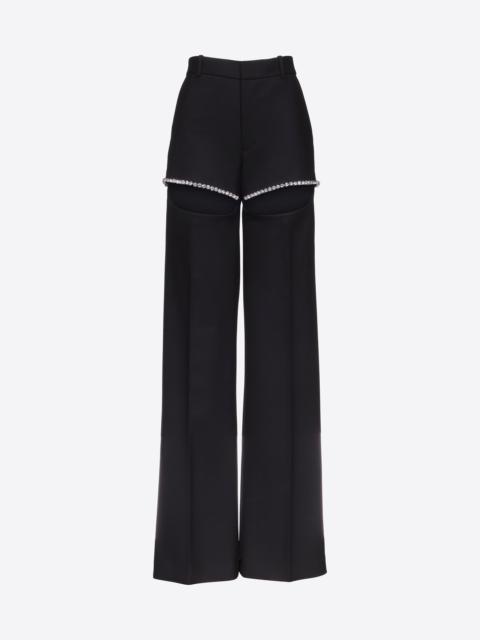 CRYSTAL SLIT TROUSER