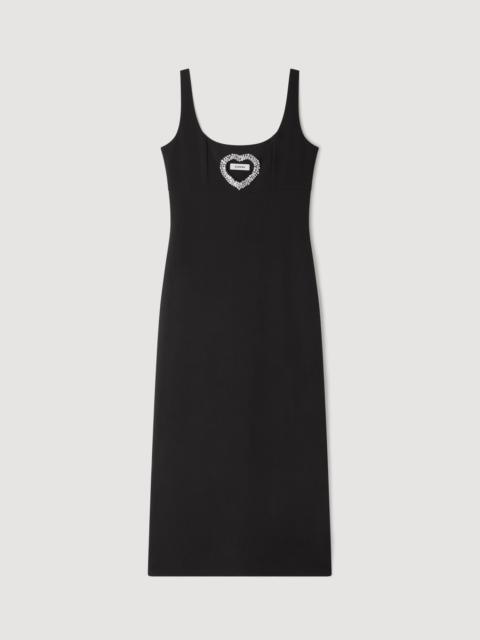 RHINESTONE HEART MAXI DRESS