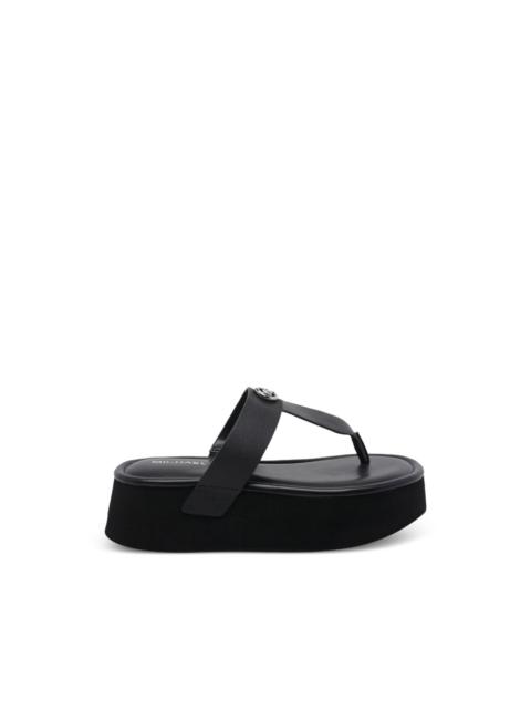 logo-detail open-toe sandals