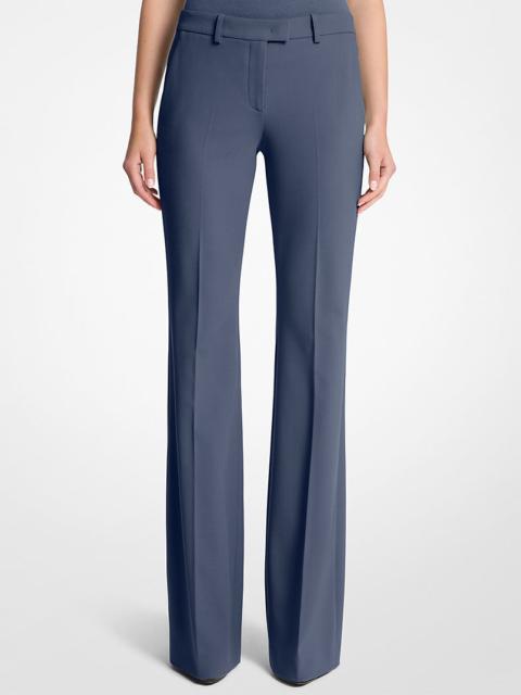 Haylee Stretch Wool Crepe Flared Trousers