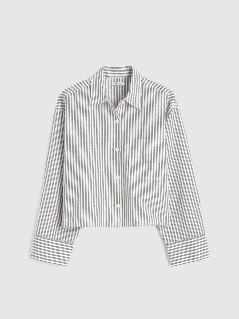 Straight-Hem Shirt in Linen