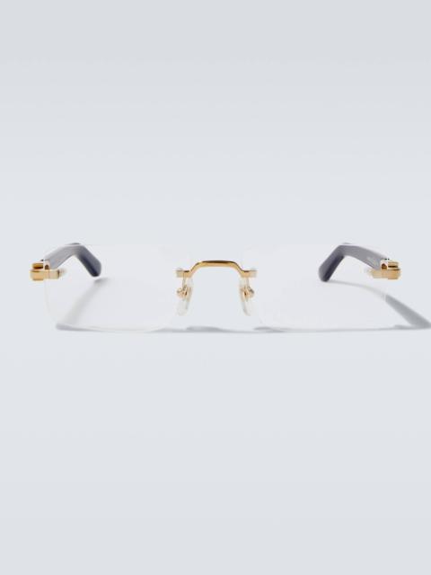 Signature C De Cartier rectangular glasses