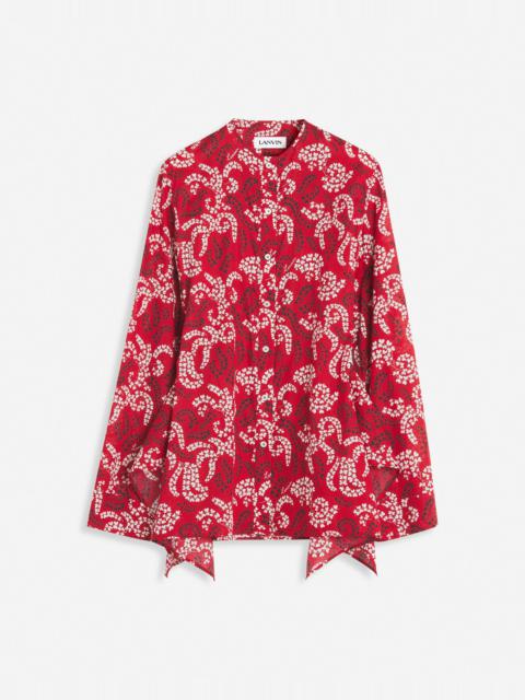 PRINTED SHIRT IN COTTON VOILE