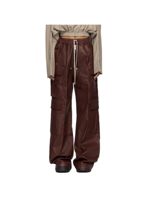 Burgundy Concordians Double Jumbo Belas Denim Cargo Pants
