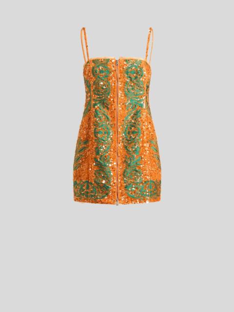 MINI DRESS WITH SEQUIN EMBROIDERY