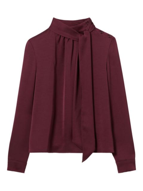 bow-detail long-sleeve blouse