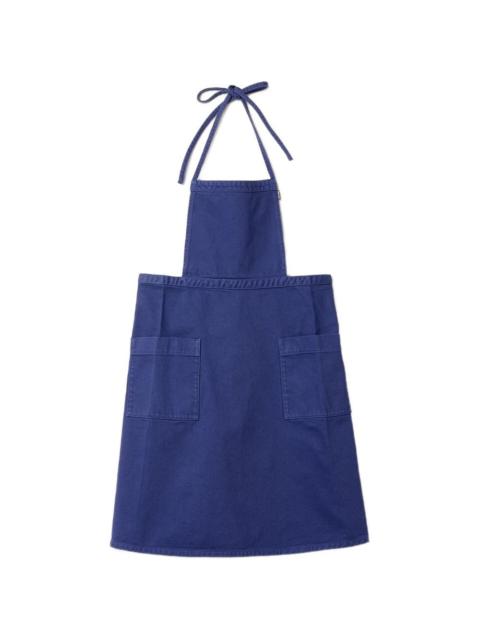 garment-dyed gabardine apron