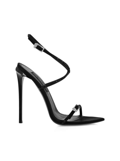 120mm crystal-embellished buckle sandals
