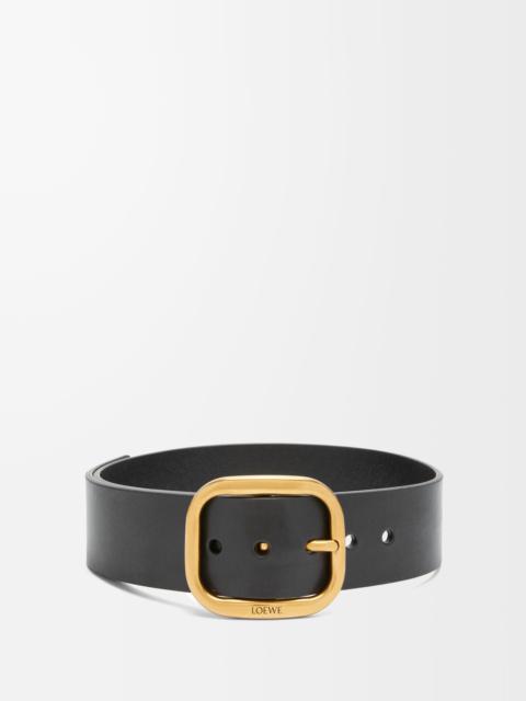 Rounded soft belt in classic calfskin
