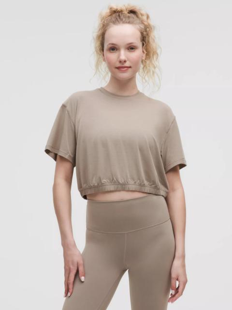 Jersey Training Elastic-Hem Short-Sleeve Shirt