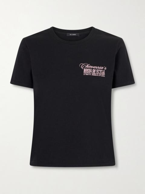 House Of Style Printed Cotton-jersey T-shirt