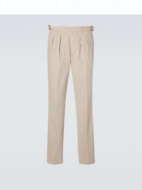 Manny cotton twill tapered pants