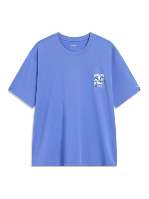 Li-Ning x Disney Stitch Graphic T-shirt 'Blue' AHST493-4