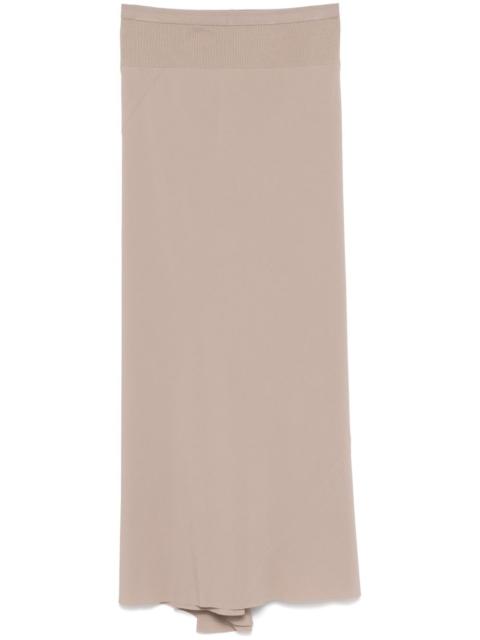 Calf Bias midi skirt